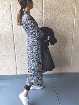 「ボアフリース」｜「アイテム（ワンピース/ドレス）」を使った、marichanさん（レディース・165cm）の秋コーディネート