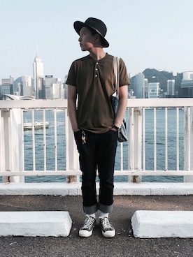 「WORKERS」｜Jerry Sheungさん（メンズ・175cm）の夏コーディネート