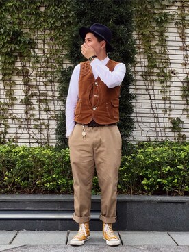 「WORKERS」｜Jerry Sheungさん（メンズ・175cm）の秋コーディネート