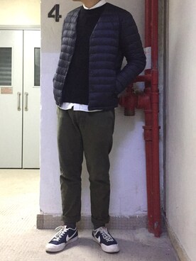 ダウンジャケット コートを使った 無印良品 のメンズ人気ファッションコーディネート 地域 香港 Wear