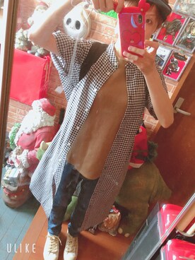 「SEVENDAYS=SUNDAY（セブンデイズサンデイ）のアイテム（シャツワンピース）」を使った、あいるままさん（レディース・155cm）の夏コーディネート