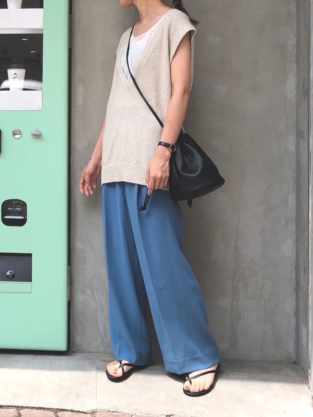 BEAUTY&amp;YOUTH スラブディープVネックフレンチスリーブニット BEAUTY&YOUTH UNITED ARROWS（ビューティーアンドユースユナイテッド