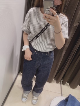 「ANATOMICA（アナトミカ）の【ANATOMICA】618 MARILYN（デニムパンツ）」を使った、amiさん（レディース・153cm）の夏コーディネート