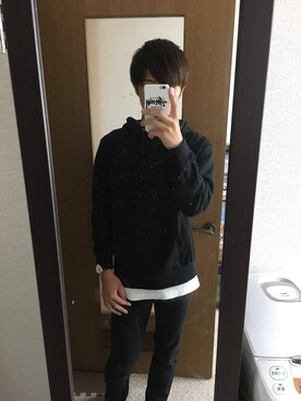 「WEGO（ウィゴー）のアイテム（タンクトップ、ホワイト系）」を使った、tさん（メンズ）の秋コーディネート