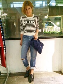 BLACK BY MOUSSY | ボーイフレンドデニム(デニムパンツ)