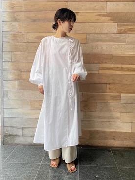 「UNITED ARROWS（ユナイテッドアローズ）のアイテム（タンクトップ）」を使った、aoyamaさん（レディース・157cm）の春コーディネート