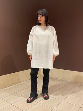 「UNITED ARROWS（ユナイテッドアローズ）のアイテム（タンクトップ）」を使った、aoyamaさん（レディース・157cm）の春コーディネート