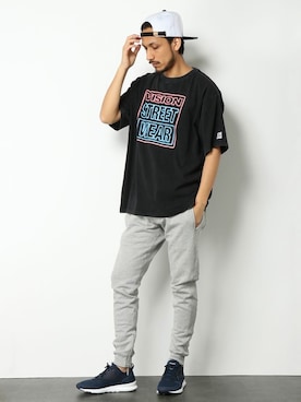 「ジョガーパンツ」｜COX公式オンラインモデルさん（メンズ・180cm）の春コーディネート