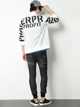 「ジョガーパンツ」｜COX公式オンラインモデルさん（メンズ・180cm）の春コーディネート