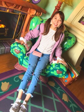 「merry jenny（メリージェニー）のアイテム（その他）」を使った、AKANEさん（レディース・170cm）の春コーディネート