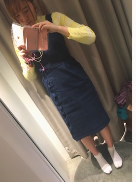 「merry jenny（メリージェニー）のアイテム（その他）」を使った、AKANEさん（レディース・170cm）の春コーディネート