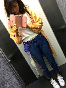 「スタンスミス」｜AKANEさん（レディース・170cm）の夏コーディネート