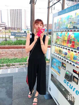 「stradivarius（ストラディバリウス）のアイテム（オールインワン・サロペット）」を使った、AKANEさん（レディース・170cm）の夏コーディネート