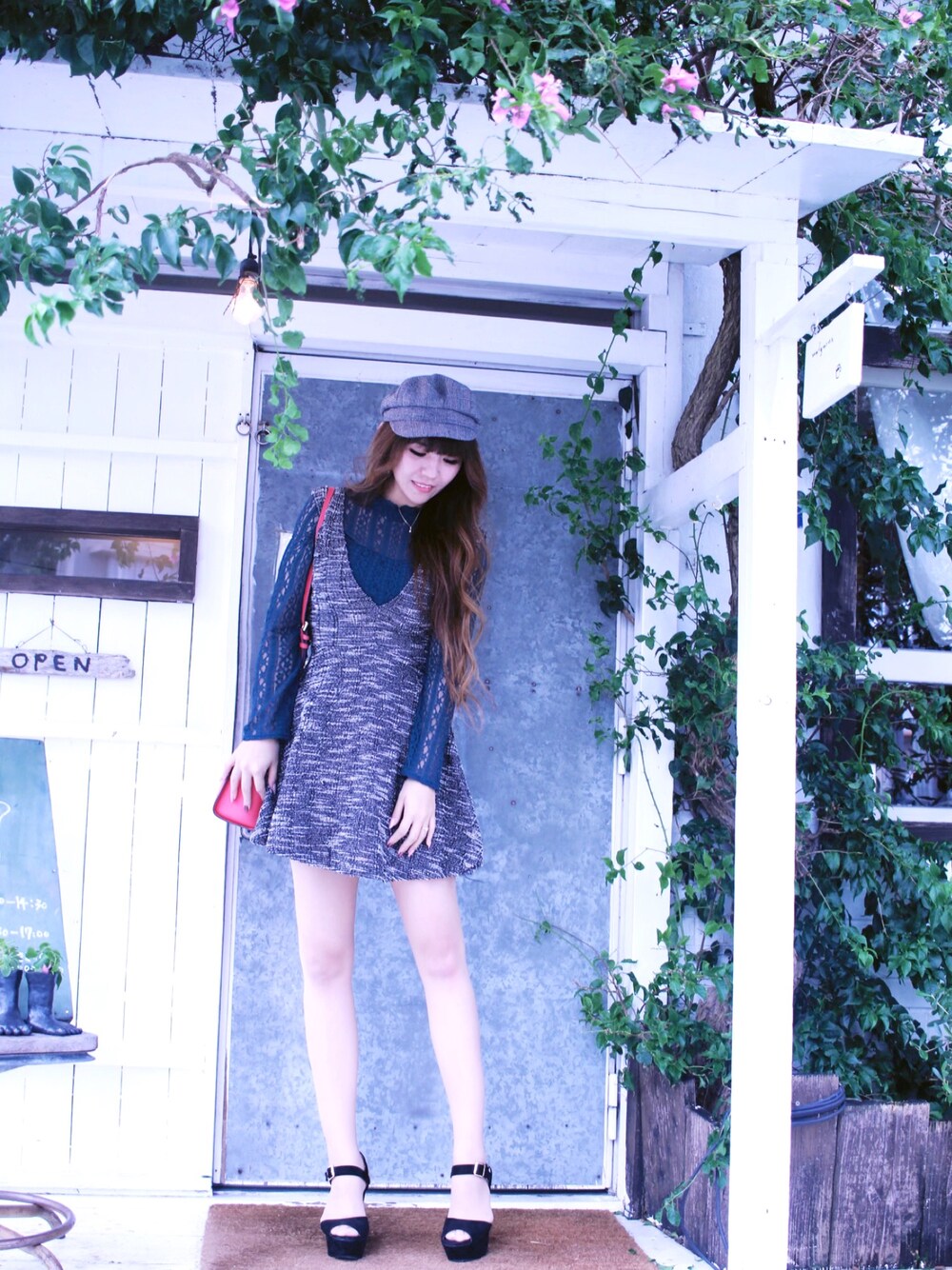 「秋、高身長女子、休日スタイル、秋服、ママコーデ、ママファッション、沖縄、ootd、ファッション、code」｜「GRLのアイテム（ワンピース、ブラック系）」を使った、kumiさん（レディース・166cm）の秋コーディネートの1枚目の写真