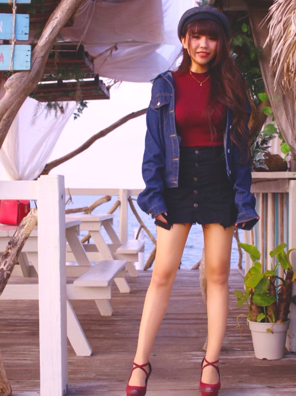 「秋のコーデ、プチプラ、ファッション、code、ootd、ママコーデ、おしゃれさんと繋がりたい、デニムジャケット、秋、AW」｜「classicalelfのビッグシルエットGジャン（デニムジャケット、ブルー系）」を使った、kumiさん（レディース・166cm）の秋コーディネートの1枚目の写真