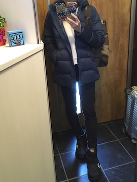 「ヌプシ」｜「アイテム（アクセサリー）」を使った、Acoさん（レディース・157cm）の冬コーディネート