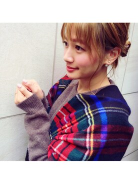 「Drawer（ドゥロワー）のアイテム（トップス）」を使った、Yumi Liuさん（レディース・159cm）の秋コーディネート
