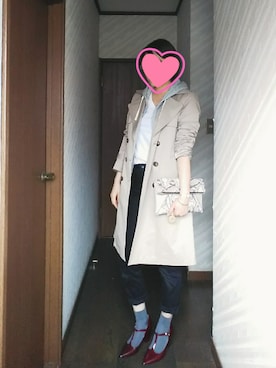 「オリエンタルトラフィック」｜「アイテム（トレンチコート）」を使った、むとうさん（レディース・161cm）の春コーディネート
