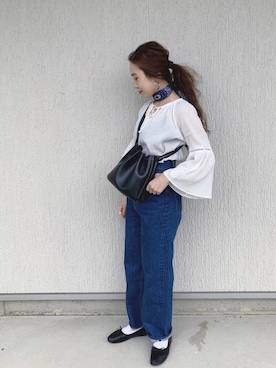 「アイテム（パンツ）」を使った、äiiikäさん（レディース・154cm）の秋コーディネート