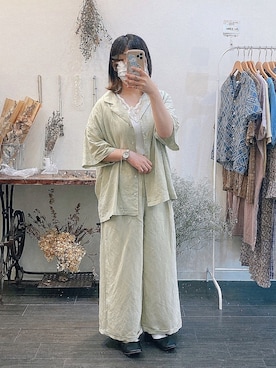 「SVEC（シュベック）のカンフーシューズ kung fu Shoes / ストラップパンプス（バレエシューズ）」を使った、は　なさん（レディース・147cm）の夏コーディネート