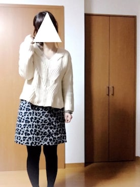 「ひざ丈スカート」｜「アイテム（ブーツ）」を使った、ねこくんさん（レディース・158cm）の冬コーディネート