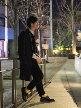 「Makers（メイカーズ）のアイテム」を使った、tatsuさん（メンズ・173cm）の冬コーディネート