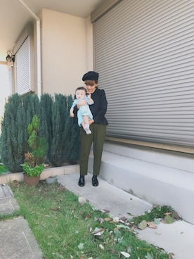 「note et silence （ノートエシロンス）のアイテム」を使った、yukiさん（キッズ・70cm）の秋コーディネート