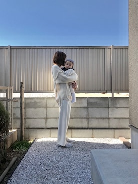 「CLANE（クラネ）のアイテム」を使った、yukiさん（キッズ・70cm）の冬コーディネート