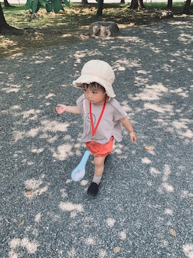 「Juno（ジュノー）のアイテム」を使った、yukiさん（キッズ・80cm）の夏コーディネート