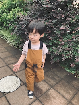 「Juno（ジュノー）のアイテム」を使った、yukiさん（キッズ・90cm）の夏コーディネート