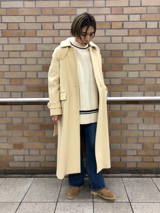 BEAUTY&YOUTHメルトンステンカラーベルトロングコート 20210121180117115.jpg