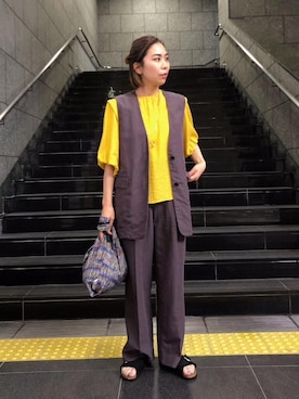 「BEAUTY&YOUTH UNITED ARROWS（ビューティーアンドユースユナイテッドアローズ）のBY カラーコンビミックスチェーンネックレス ◆（ネックレス）」を使った、kobayashiさん（レディース・160cm）の春コーディネート