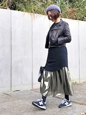 「BALENCIAGA（バレンシアガ）のBalenciaga Classic City Bag, Black（ショルダーバッグ）」を使った、mayu.tさん（レディース・155cm）の冬コーディネート