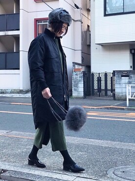 「clasky（クラスキー）のアイテム」を使った、mayu.tさん（レディース・155cm）の冬コーディネート