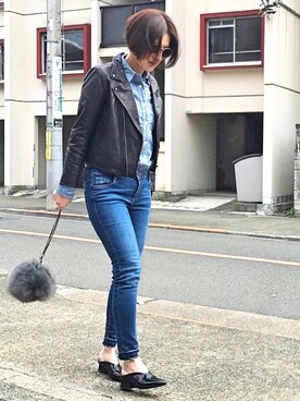 「clasky（クラスキー）のアイテム」を使った、mayu.tさん（レディース・155cm）の春コーディネート