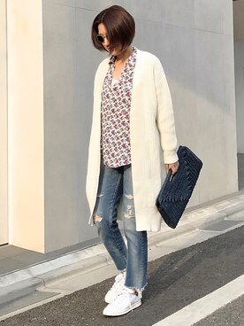 「Sans Arcidet（サンアルシデ）のアイテム」を使った、mayu.tさん（レディース・155cm）の春コーディネート