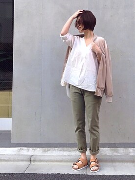 「gooutwith」｜「アイテム（ジャケット/アウター）」を使った、mayu.tさん（レディース・155cm）の春コーディネート