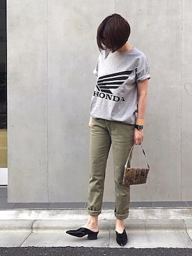 「THEFT（セフト）のアイテム」を使った、mayu.tさん（レディース・155cm）の春コーディネート