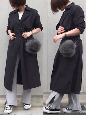 「clasky（クラスキー）のアイテム」を使った、mayu.tさん（レディース・155cm）の秋コーディネート