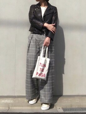 「EGOIST（エゴイスト）のアイテム（アクセサリー）」を使った、mayu.tさん（レディース・155cm）の秋コーディネート
