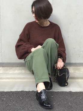 「chanel」｜「アイテム（その他シューズ）」を使った、mayu.tさん（レディース・155cm）の秋コーディネート