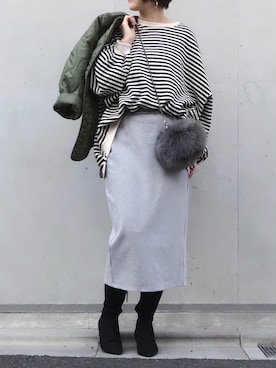 「clasky（クラスキー）のアイテム」を使った、mayu.tさん（レディース・155cm）の冬コーディネート