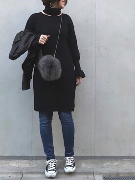 「clasky（クラスキー）のアイテム」を使った、mayu.tさん（レディース・155cm）の冬コーディネート