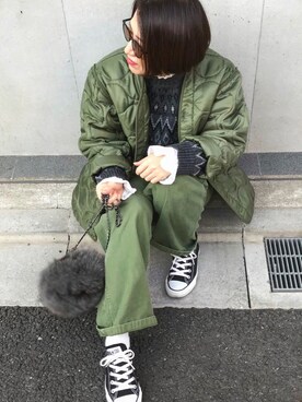 「clasky（クラスキー）のアイテム」を使った、mayu.tさん（レディース・155cm）の冬コーディネート