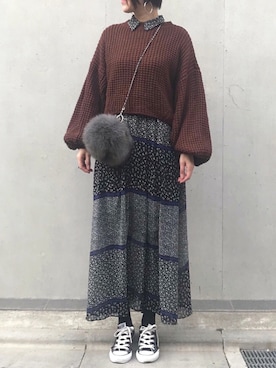 「clasky（クラスキー）のアイテム」を使った、mayu.tさん（レディース・155cm）の冬コーディネート
