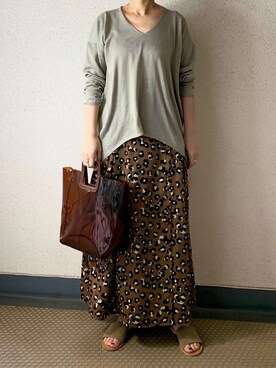 「REAL CUBE（リアルキューブ）のアイテム（バッグ）」を使った、mayu.tさん（レディース・155cm）の春コーディネート