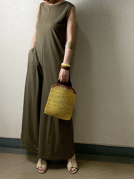 「アイテム（ブラジャー、ホワイト系）」を使った、mayu.tさん（レディース・155cm）の夏コーディネート