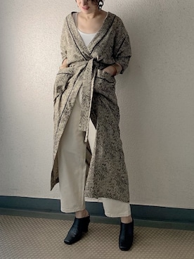 「TODAYFUL（トゥデイフル）のレザーリングピアス（ピアス（両耳用））」を使った、mayu.tさん（レディース・155cm）の秋コーディネート
