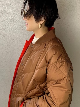 「TODAYFUL」｜「アイテム（ブルゾン）」を使った、mayu.tさん（レディース・155cm）の冬コーディネート