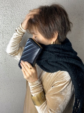 「A.P.C.（アーペーセー）のアイテム（財布/小物）」を使った、mayu.tさん（レディース・155cm）の冬コーディネート